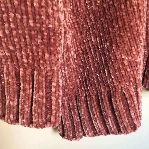 Women’s Orvis Chenille Sweater XXL – Soft Dark Blush Pink Cozy Knit - Picture 5 of 8